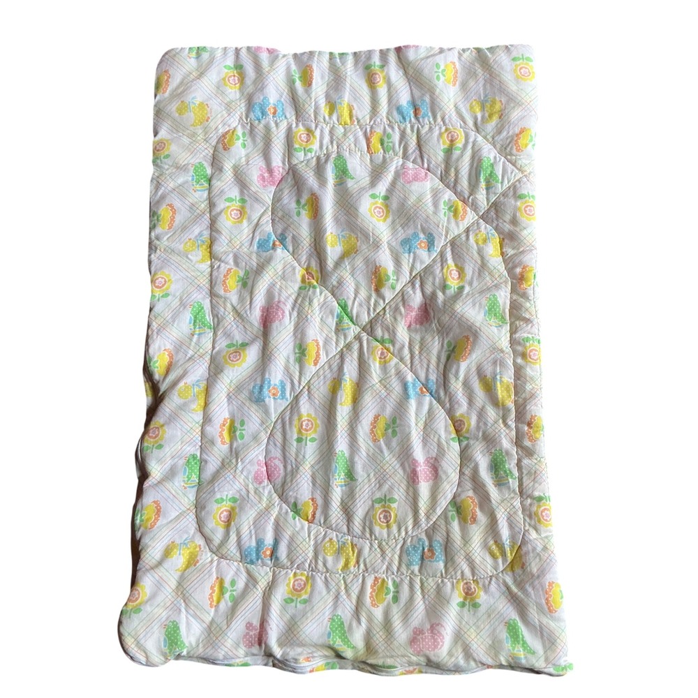 Baby Quilted Play/Toddler Sleeping Bag Green Yellow‎ Pink Floral Trees Animals